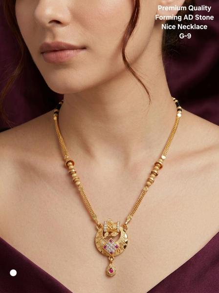 Premium quality forming AD stone Nice Necklace G 9 Imitation jewelry wholesale in Gujarat